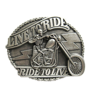 Boucle de ceinture Biker Live to Ride - Ride to live - moto