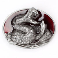 Boucle de Ceinture avec un  serpent , crotale , serpent à sonnette - USA- Country-Cowboy