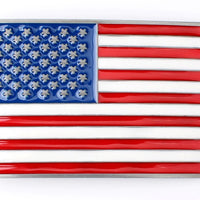 boucle de ceinture pour ceinturon cuir , drapeau des états unis d'amérique