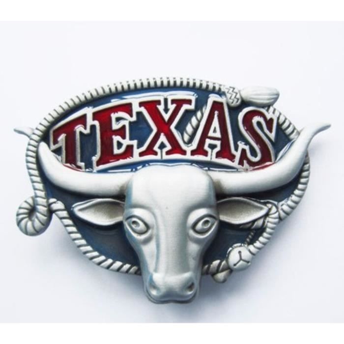 Boucle de ceinture -ceinturon - Country- Western -cowboy-Texas-bison