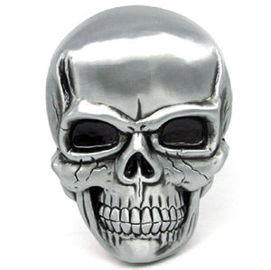 Boucle ceinture ceinturon, metal, tête de mort, pirate