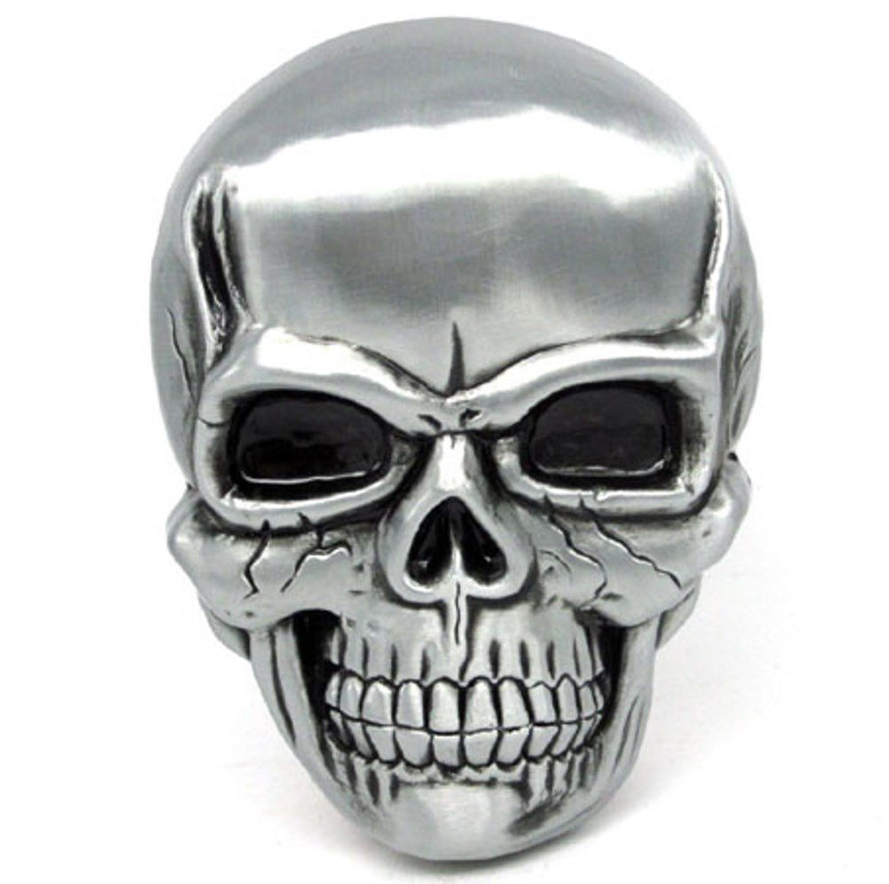Boucle ceinture ceinturon, metal, tête de mort, pirate