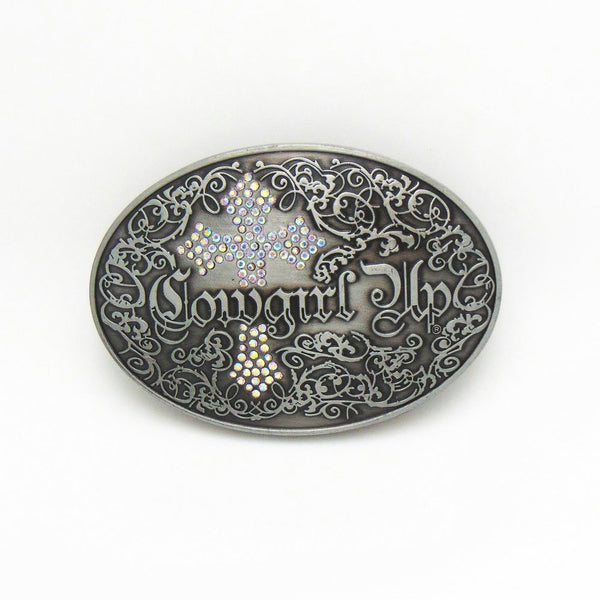 Boucle de Ceinture ovale,country,femme,Cowgirl-up,strass