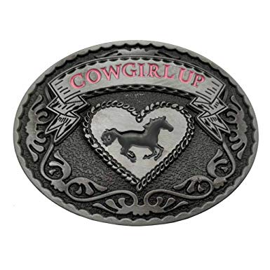 Boucle de Ceinture country , Cowgirl UP , cheval