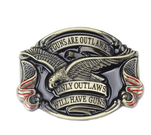 Boucle de ceinture :   Aigle  , USA , Country , Cowboy ,only outlaws