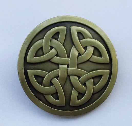 Boucle de ceinture -ceinturon -style - celtique - médiéval-Celtes de forme ronde -bronze