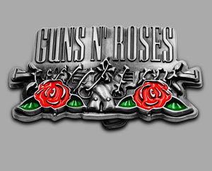 Boucle de ceinture , ceinturon , western, GUNS N' ROSES , musique rock métal