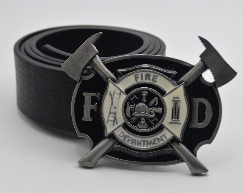 Boucle de ceinture Pompier Soldat du feu Fire Departement www.boucles et ceintures