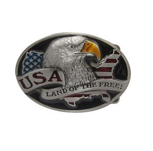 Boucle de ceinture vintage , Aigle us Land of the free -WESTERN
