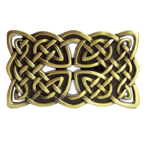 Boucle de ceinture cuir  -ceinturon -Croix celtique -médiéval-Celtes-Antique