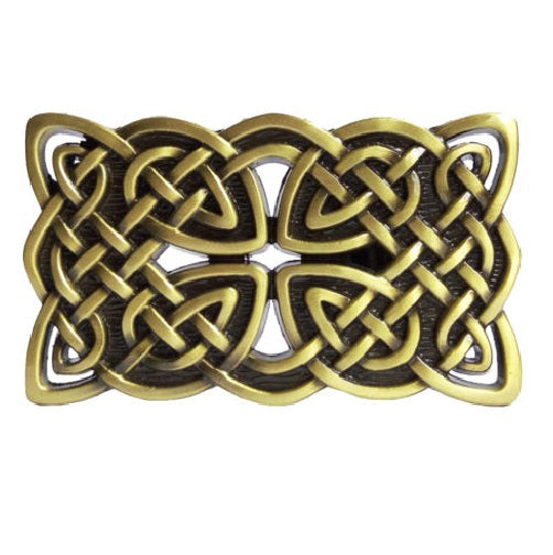 Boucle de ceinture cuir  -ceinturon -Croix celtique -médiéval-Celtes-Antique