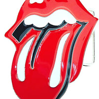 boucle ceinture cuire , rolling stone , musique , langue , bouche , rouge