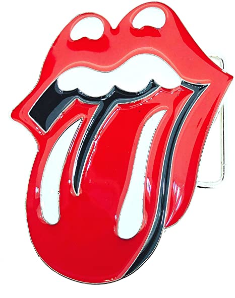 boucle ceinture cuire , rolling stone , musique , langue , bouche , rouge