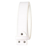 Ceinture Blanche en croute de cuir  pour boucles de ceinture